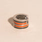 Team Spirit Striped Chunky Huggie Hoop Earrings