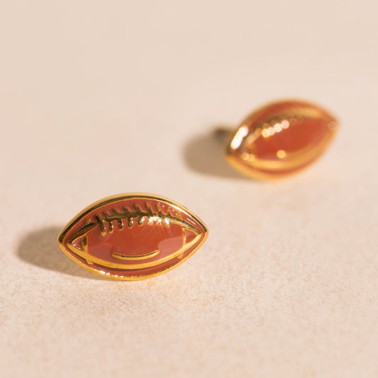 Football Stud Earrings