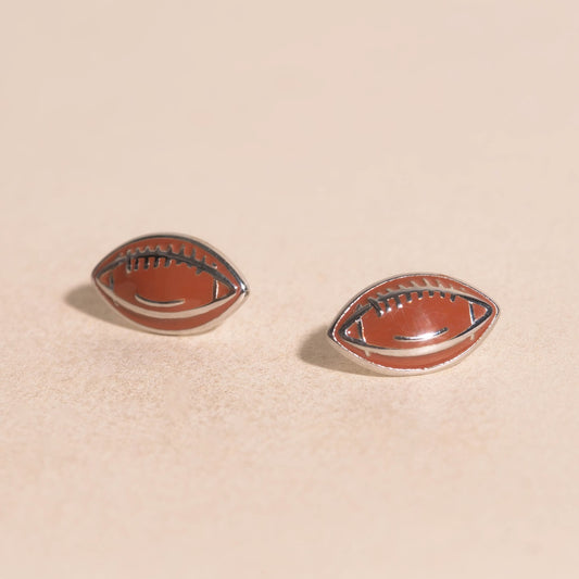 Football Stud Earrings