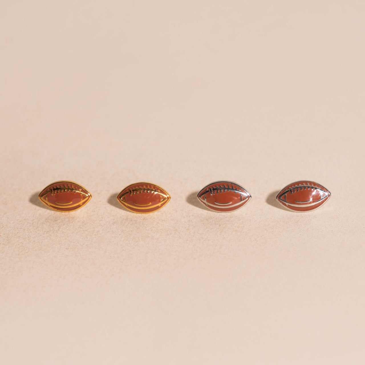 Football Stud Earrings