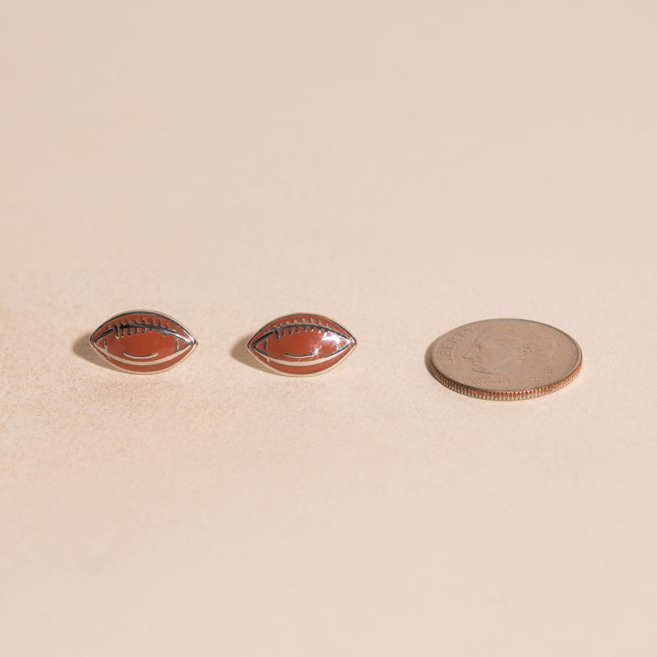 Football Stud Earrings