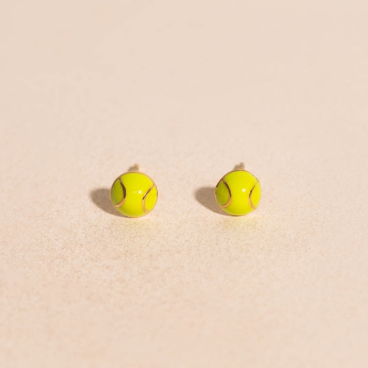 Tennis Ball Stud Earrings