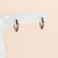 Color Pop Crystal Huggie Hoop Earrings