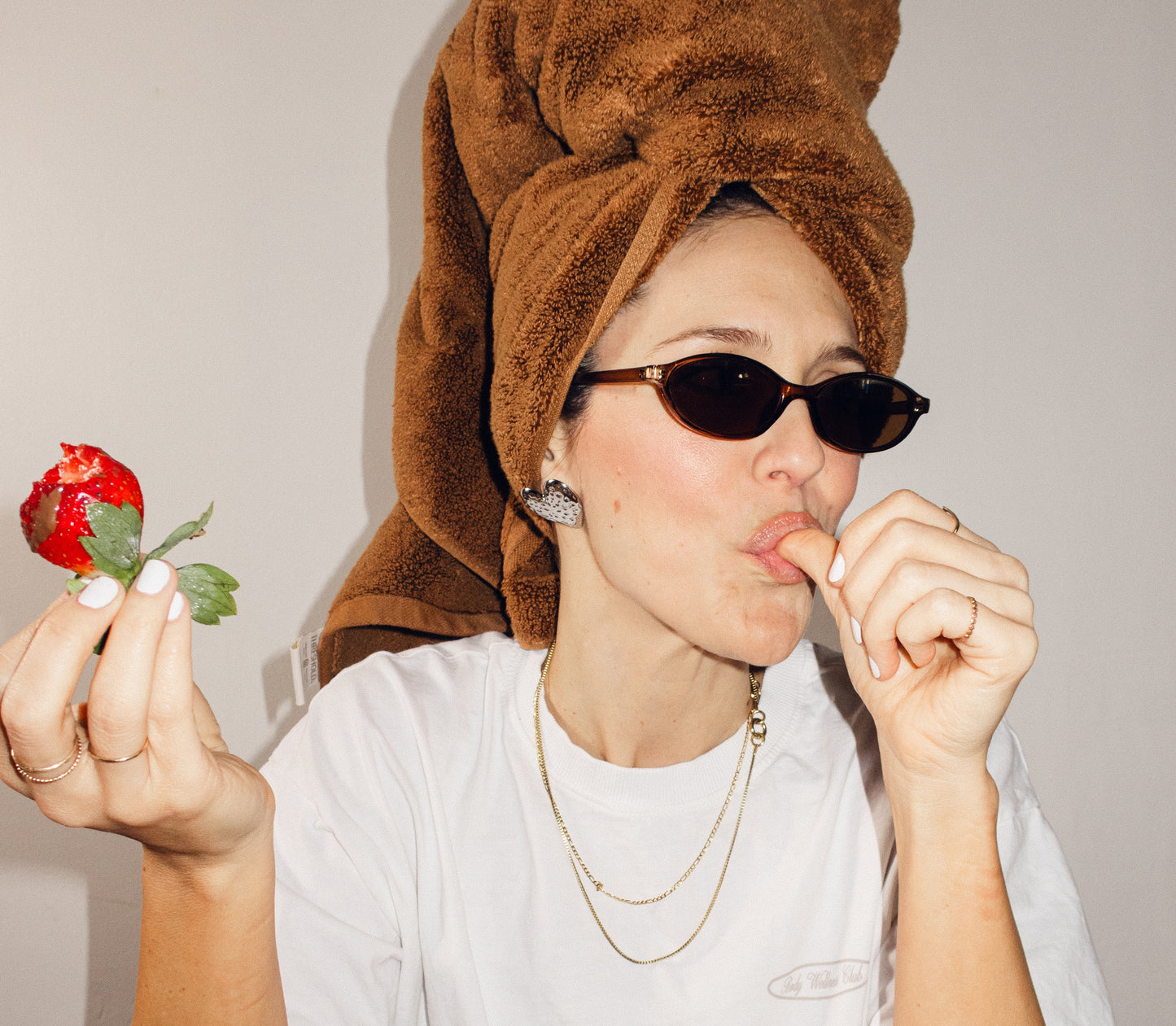Jumbo Hammered Heart Stud Earrings