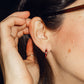 Lover Chunky Rounded Huggie Hoop Earrings