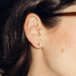 Tiny Heart Stitch Stud Earrings