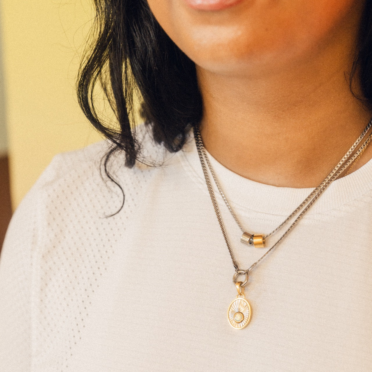 Charm Spacer Necklace Charm