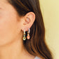 Color Chunky Rounded Huggie Hoop Earrings