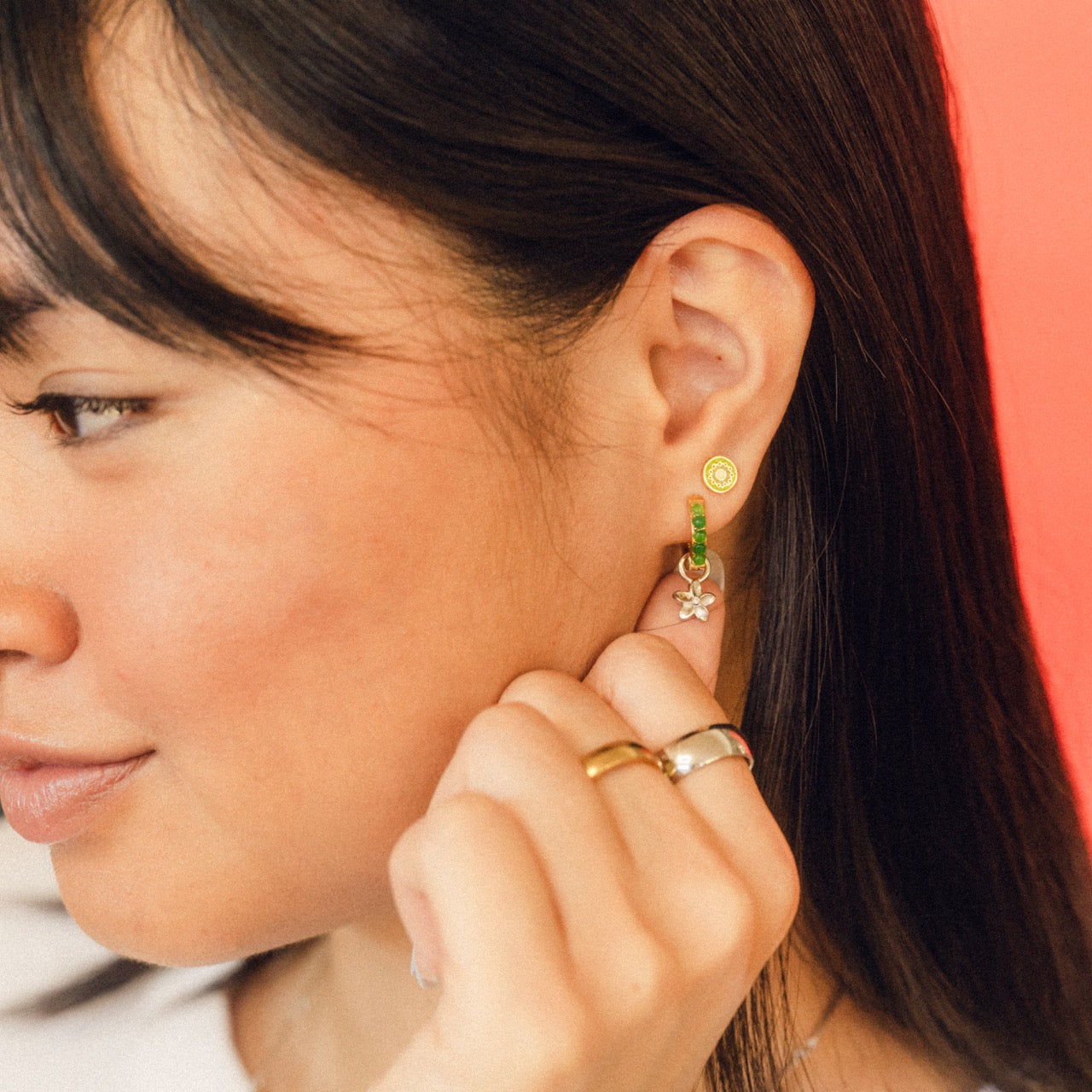 Mini Kiwi Stud Earrings