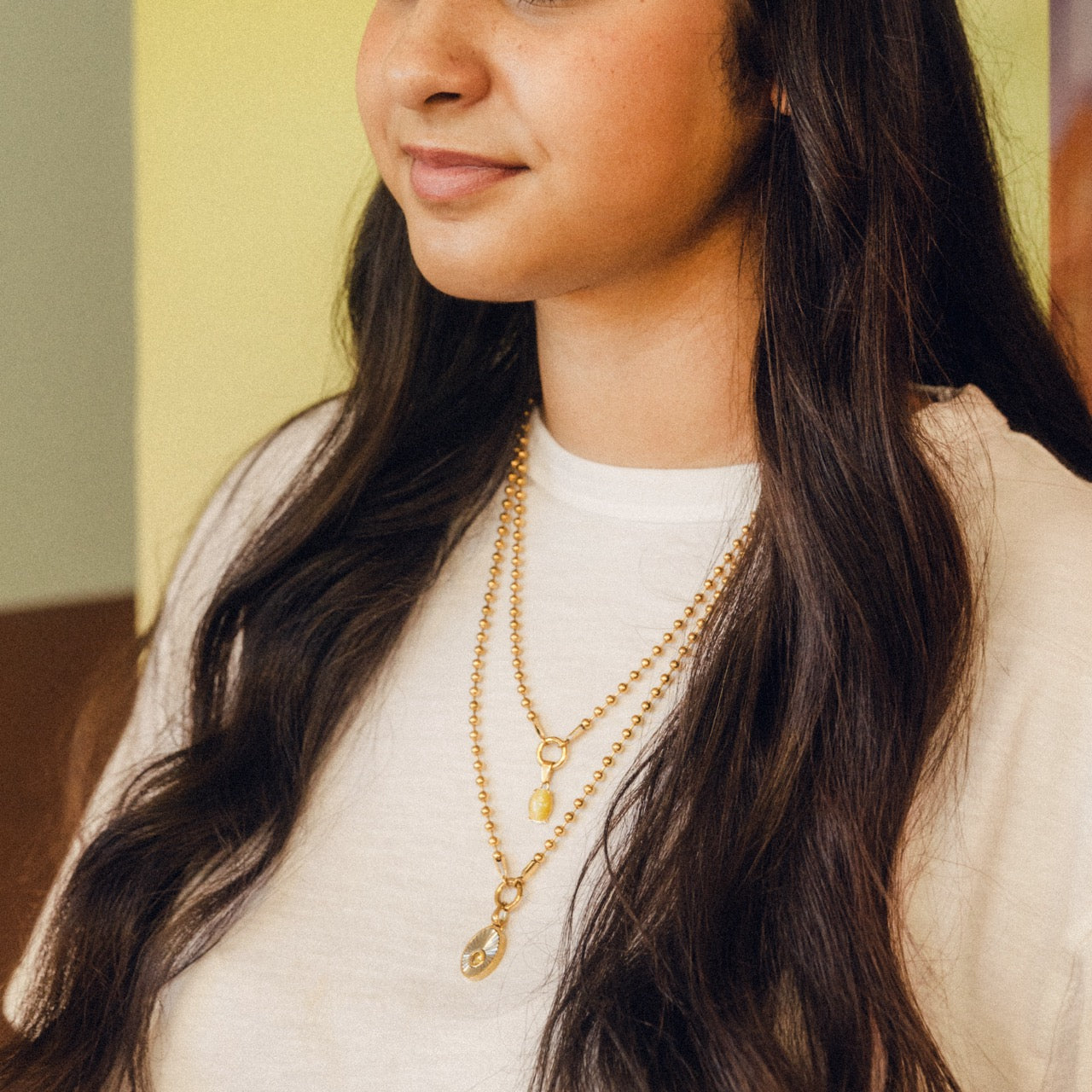 November Birthstone Necklace Charm