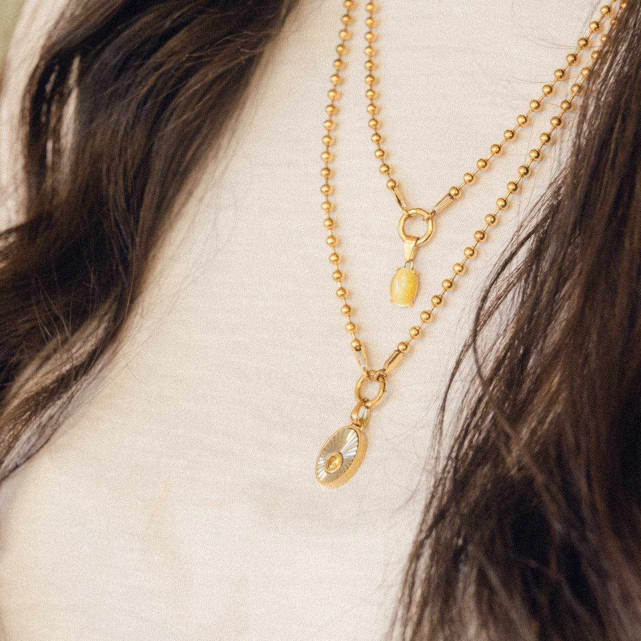 November Birthstone Necklace Charm