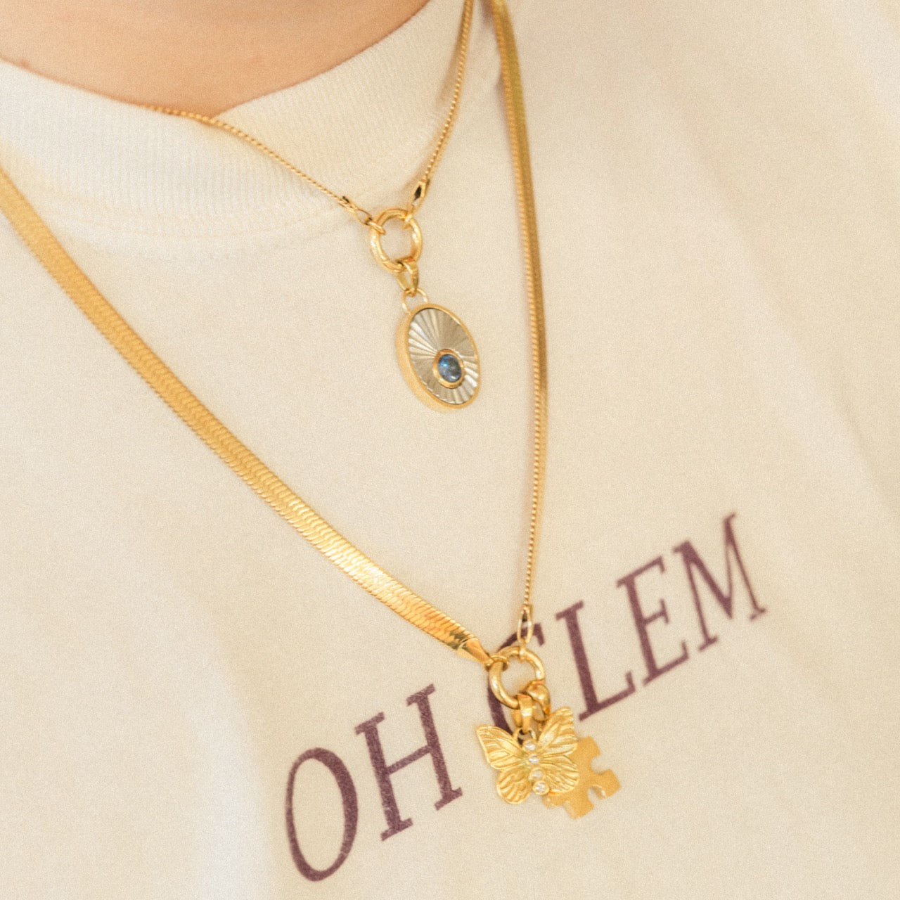 September Birthstone Necklace Charm