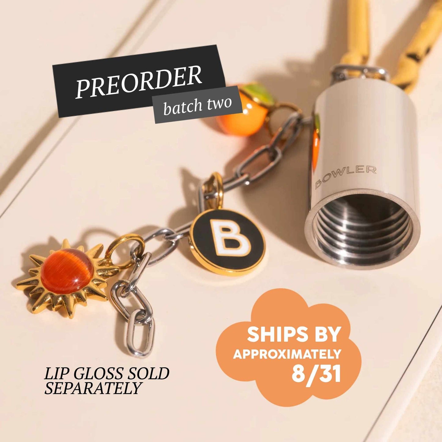 Preorder Lip Gloss Cap + Key Chain – Oh Clem + Bowler