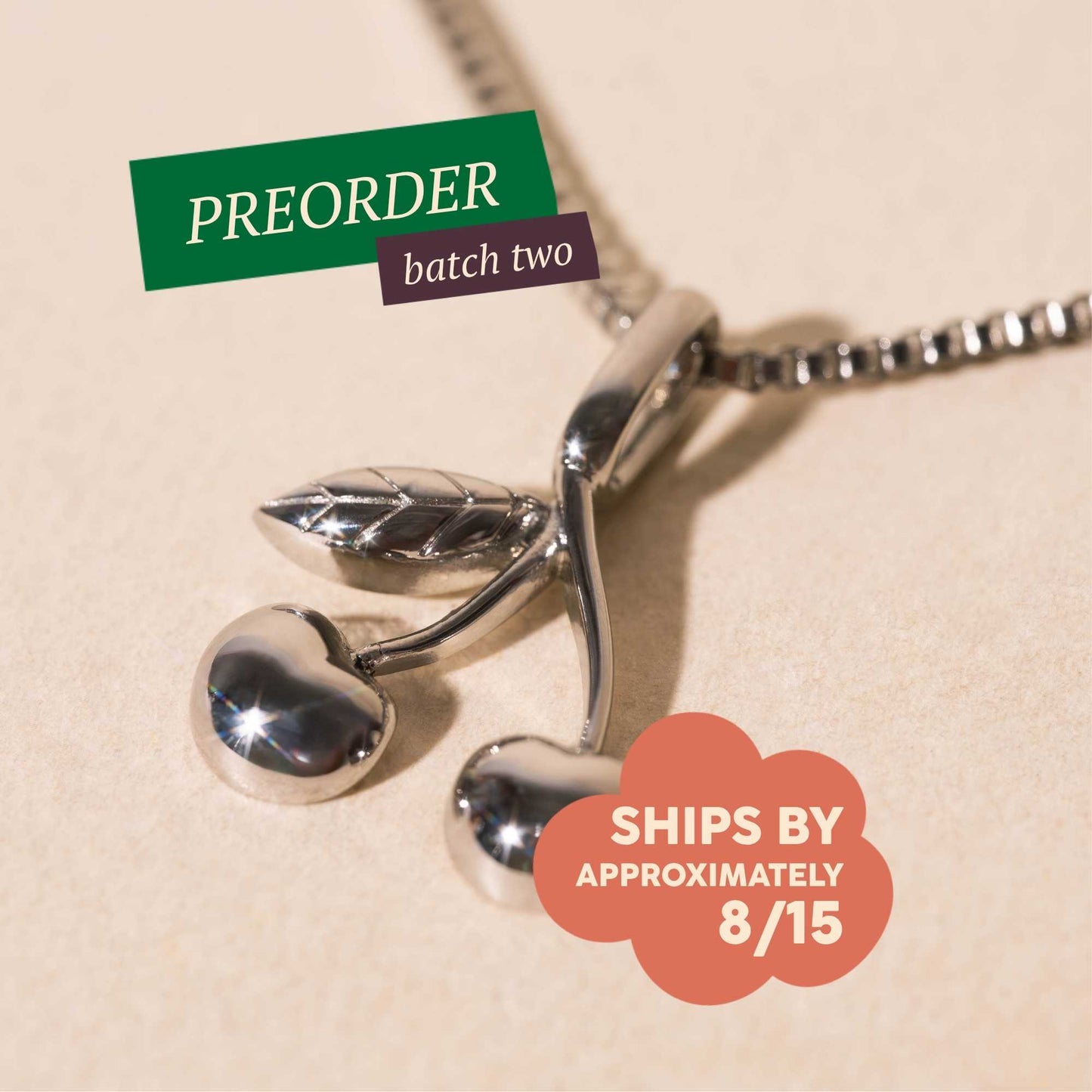 Cherry Necklace Charm
