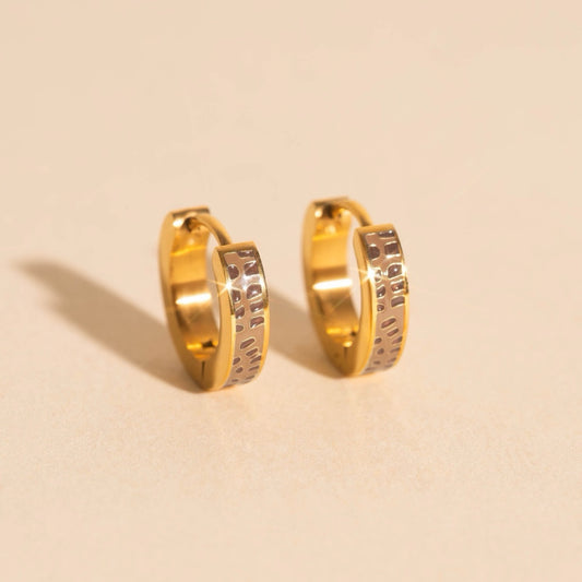 Giraffe Huggie Hoop Earrings