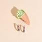Pack: Ice Cream Cone Huggies & Claw Clip