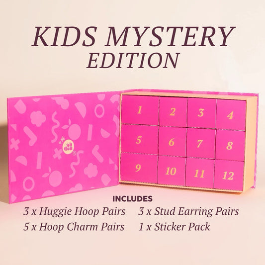 Kids Mystery Jewelry Advent Calendar Box (12-piece)