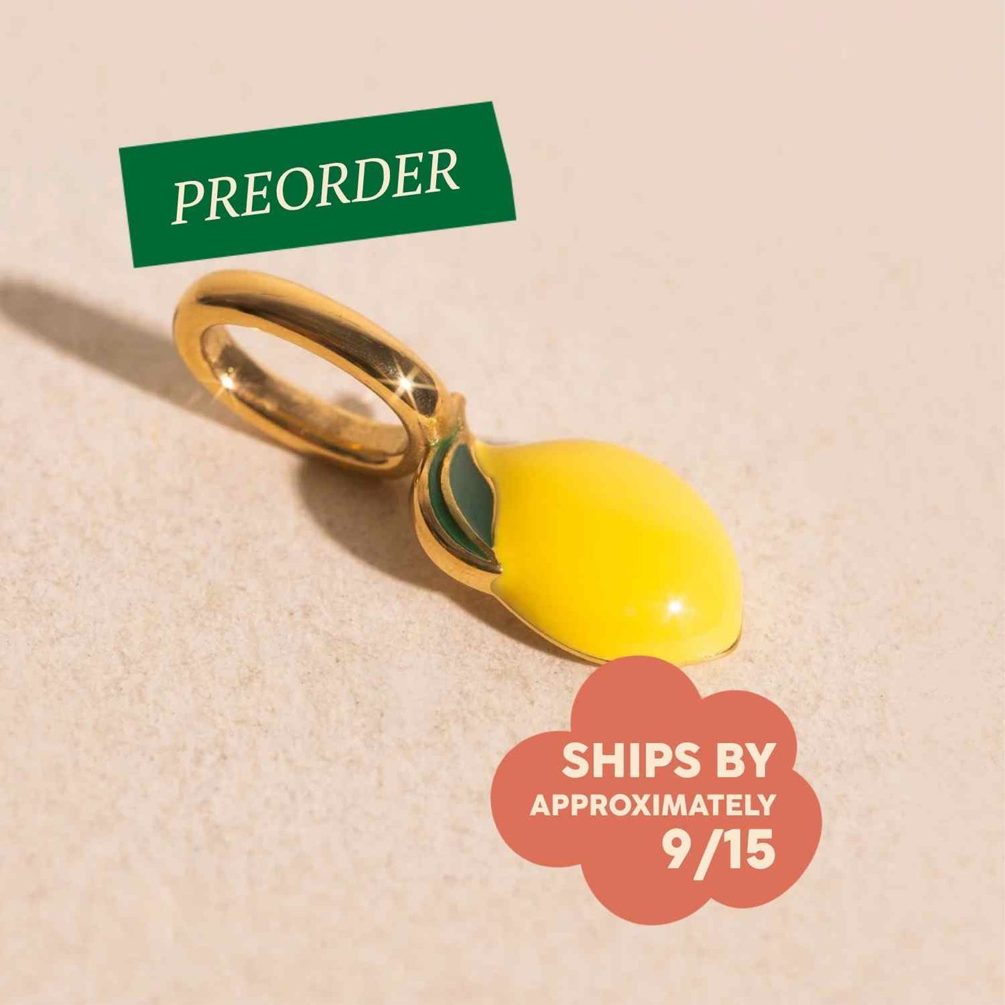 Lemon Necklace Charm