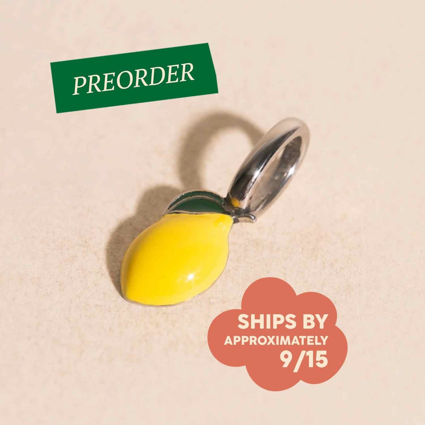 Lemon Necklace Charm