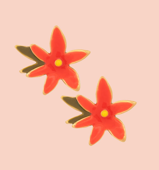 Christmas Flower Earrings