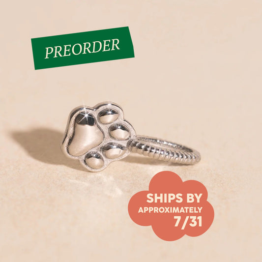 Mini Paw Necklace Charm