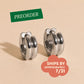 Titanium Double Chunky Rounded Huggie Hoop Earrings - FeatherTUFF™