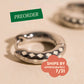 Diamond Lattice Chunky Rounded Huggie Hoop Earrings