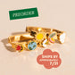 Mother Nature Oblong 3D Huggie Hoop Earrings