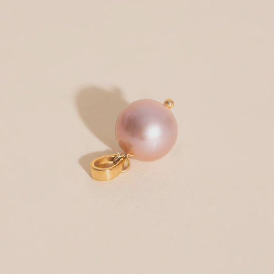 Pink Pearl Necklace Charm