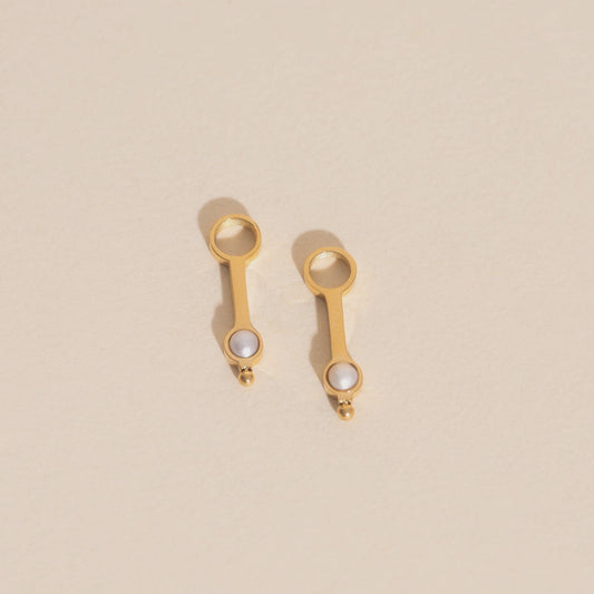 Gem Drop Huggie Hoop Charms